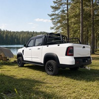 Vente en gros de camionnettes électriques 4x4, moteur AC 4000W, freins à disque sur 4 roues, 4 places, véhicule utilitaire agricole, logo et couleur personnalisés