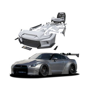 ชุดแต่งไวด์บอดี้สไตล์ LB.3 สำหรับนิสสัน GTR R35 อัพเกรด คาร์บอนไฟเบอร์ กันชนหน้า สปอยเลอร์หลัง สเกิร์ตข้าง บังโคลน ชุดแต่งแอโร - Product Image 1