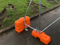 Clôture temporaire extérieure à prix d'usine, barrière de sécurité mobile en treillis métallique portable pour la construction et les événements publics