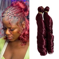 Extensions de cheveux synthétiques bouclés en spirale à la française, 14 pouces, 24 pouces, 150g/paquet, cheveux soyeux bouclés en spirale pour femmes