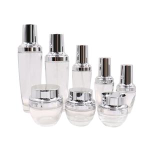 ชุดขวดเครื่องสำอางสุดหรู ชุดบรรจุภัณฑ์เครื่องสำอางขวดแก้ว ชุดขวดและกระปุกเครื่องสำอาง - Product Image 3