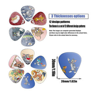 Offre Spéciale Transfrontalière : Lot de 12 Médiators de Guitare Peints à la Main – Accessoires d'Instruments de Musique pour TV Animée - Product Image 4