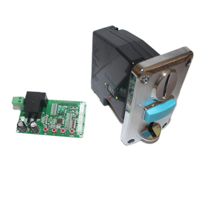 LFT-999 Electronic Multi Coin Acceptor and LFT-TR701 Timer Control Board for Coin Operated Massage Chair Service Equipment