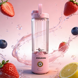Portable Blender 550ml 150W USB Rechargeable Car Use 6 Blades Heavy Duty Turbo Leak Proof Smoothie <b>Maker</b> Outdoor Ice Crushing - Product Image 3
