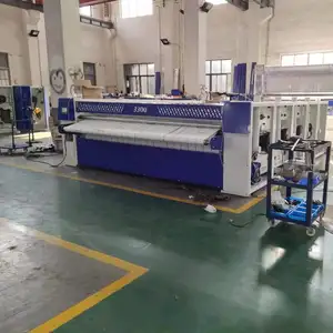 Vapor de calefacción de Gas de 3300mm 3000mm 5 DE faltwork completamente automática de la máquina de planchar máquina de lavandería