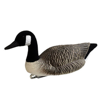 Plastique ondulé EVA Corps Silhouette Floqué Manche À Vent Gris Specklebelly Mousse Flottant Leurres De Chasse À L'oie Canadienne