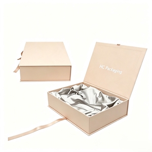 Elegant Wig Gift Packaging Box Wholesale Magnetic Book Style Gift Box Sustainable OEM Manufacturer Supplier for Hair <b>Extension</b> - Product Image 1