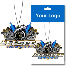 Diffuseur de parfum pour voiture en papier suspendu de luxe avec logo personnalisé, aromathérapie longue durée avec plusieurs senteurs pour la décoration intérieure de la voiture - Product Image 2