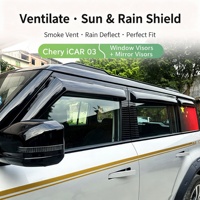 Déflecteurs de fenêtre de haute qualité pour Chery ICAR 03 03T Fengyun X3 X3L X3PLUS, pare-pluie, visière latérale, protection solaire et pluie