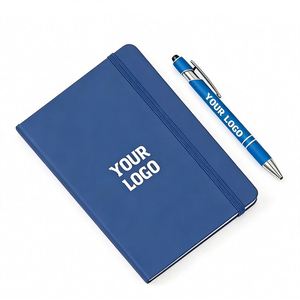 Wholesale <b>A5</b> A6 Pu Journal Custom Business Brand Logo Gift <b>Diary</b> Note Book Promo Leather Notebook With Elastic Strap - Product Image 1