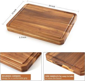 Tabla de Cortar de Bambú Ecológica, Personalizable, Diseño Rectangular, para Cocina Sostenible, Directo de Fábrica - Product Image 3