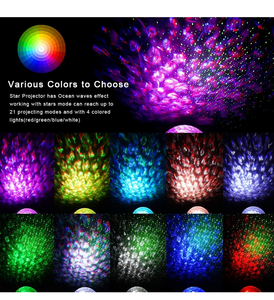 Lámpara de Noche LED RGB de Proyección para Dormitorio o Sala de Estar, Lámpara de Galaxia del Universo de Lava Colorida, Proyectores de Estrellas y Planetas - Product Image 4