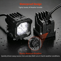 Éclairage auxiliaire pour motoneige 24V 12V, projecteurs LED Cube Spot Flood Beam pour Ski-Doo Arctic Cat