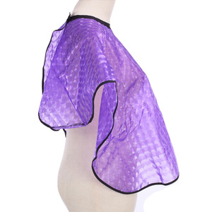Cape de coiffure Wanmei translucide violette anti-adhésive pour salon, coupe de cheveux, coloration, permanente, traitement - Product Image 3