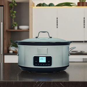 <span class=keywords><strong>Mijoteuse</strong></span> en acier inoxydable 6.6 L de <span class=keywords><strong>grande</strong></span> <span class=keywords><strong>capacité</strong></span> avec 6 programmes préréglés Couvercle en verre 235 W pour cuisson lente et sous vide - Product Image 4