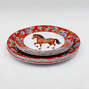 Juego de Vajilla de Melamina para Picnic, Año del Caballo 2026, para Acampar al Aire Libre - Product Image 6