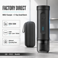 Machine à expresso portable 20 bars à extraction rapide, chargement USB, batterie 7800 mAh, idéale pour les trajets quotidiens, disponible en stock pour commande d'échantillon