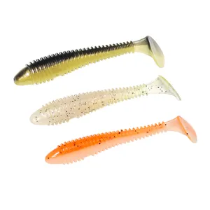 Señuelos de Pesca Biónicos de 7 Colores, con Cola en Forma de T, de Plástico, Suaves, Artificiales, para Pesca de Lubina - Product Image 6
