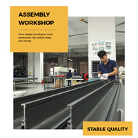 Stores verticaux en tissu polyester motorisés Newhoo, installation intégrée, fenêtre française, imperméables, anti-UV, Art Déco