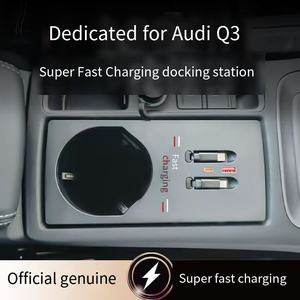 Base de Carga Inalámbrica para <span class=keywords><strong>Audi</strong></span> <span class=keywords><strong>Q3</strong></span> <span class=keywords><strong>RS</strong></span> F3 <span class=keywords><strong>Sportback</strong></span>, con Cable Retráctil Tipo-C, para el Interior del Automóvil - Product Image 5