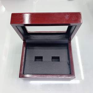 <strong>Luxury</strong> Sport <strong>Championship</strong> <strong>Ring</strong> <strong>Display</strong> <strong>Box</strong> Custom Wooden Lacquer with Hole Casement Window Premium Jewelry Boxes - Product Image 5
