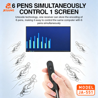 Télécommande de présentation sans fil 2,4 GHz avec pointeur laser et fonction de retournement de page PPT