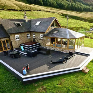 Nhà Máy Giá co-đùn WPC 18 mét dày sàn trong nhà/ngoài trời truyền thống Châu Âu vuông <span class=keywords><strong>decking</strong></span> Board cho khu vườn - Product Image 3