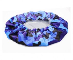 Bonnets en velours avec doublure en satin, bonnet de sommeil en soie, bonnet double couche pour cheveux bouclés, nuit - Product Image 2