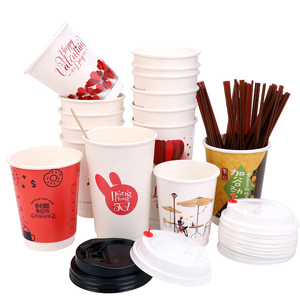 8Oz 12Oz 16Ozถ้วยกระดาษทิ้งที่กำหนดเองถ้วยกาแฟร้อนที่มีแขนและฝาปิด - Product Image 3