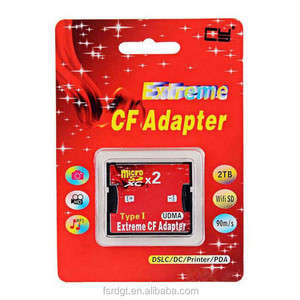 Adaptador de Tarjeta SD a <span class=keywords><strong>CF</strong></span> de Ranura Única, Convertidor de Tarjeta SDHC a Compact Flash Estándar Tipo I, Lector de Tarjetas UDMA para Cámara - Product Image 1