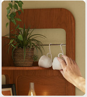 Étagère d'angle en bois massif, meuble d'angle pour salon, étagère sur pied, unité de rangement domestique, étagère de présentation