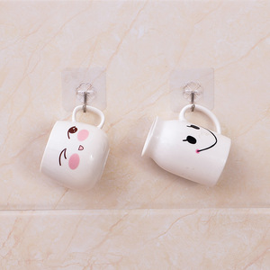 Transparent Rectangle Adhesive <b>Hook</b> Wall Mounted Self Adhesive Heavy Duty For <b>Kitchen</b> Door Use - Product Image 3