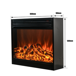 Cheminées électriques d'intérieur avec effet de flamme réaliste, cheminée électrique encastrée moderne de 40 pouces, chauffage d'ambiance - Product Image 3