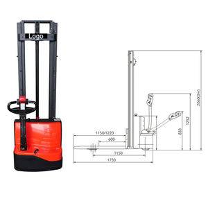 Transpaleta Eléctrica de 1 Tonelada, Batería de 24V/85Ah, Mástil Estándar de 2 Etapas, Equipo de Manejo de Materiales para Almacén - Product Image 2