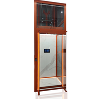 Ascenseur domestique sans engrenages en acier inoxydable, taille personnalisée avec porte coulissante, installation facile pour maison privée