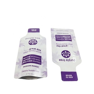 Custom Liquid Beverages Packaging Special Shape Mylar Bag Bottle Shape Male Enhancement Honey Drink <strong>Peanut</strong> <strong>Butter</strong> Die Cut <strong>Sachet</strong> - Product Image 6