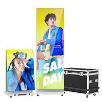 Display LED Pieghevole P1.86 P2 P2.5, Cornice per Poster LED, Pannello Schermo, Banner Sospeso, Segnaletica Digitale LED per Esposizioni