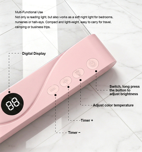 <b>Rechargeable</b> Clear <b>Led</b> Book Full Page <b>Light</b> Panel Plate Lamp Board Flat Book <b>Light</b> for Reading in Bed 625 670 nm red <b>light</b> - Product Image 4