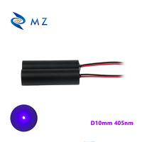 Nouveau module de mise au point haute précision, alignement 10 mm, 405 nm, 35 mW, laser bleu violet, pointeur de positionnement industriel