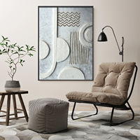Peinture Murale 3D Faite à la Main, Style Nordique Simple, Effet Écorce, Meilleure Vente pour Salon et Chambre à Coucher