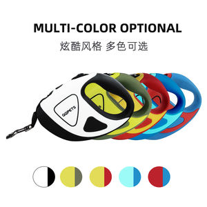 사용자 정의 회사 로고 개폐식 애완 동물 개 가죽 끈 자동 <span class=keywords><strong>LED</strong></span> 빛나는 나일론 및 인쇄 패턴 패션 재고 - Product Image 6