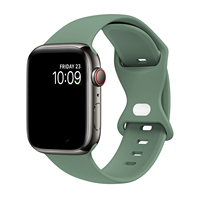 Bracelet en silicone écologique disponible en plusieurs couleurs pour Apple Watch Smartwatch Series