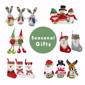 Wholesale Factory Babbo Natale Xmas Fabric Toys Nonwoven Felt Gnomes Christmas Decorations Indoor Stuffed Faceless