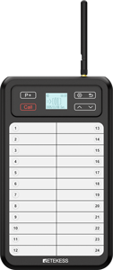 Sistema de Llamada para Camareros de Cafetería y Restaurante, Resistente al Agua IP54, Transmisor con Tablero de Notas, Vibración y Sonido, Alcance de 800m, ABS - Product Image 3