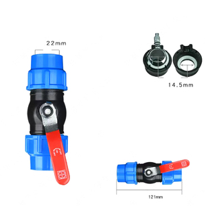 Alahot OEM/ODM PE a prueba de fugas/tubo de núcleo de acero Kit de válvula de bola de conexión rápida Accesorios completos para sistemas de riego - Product Image 3