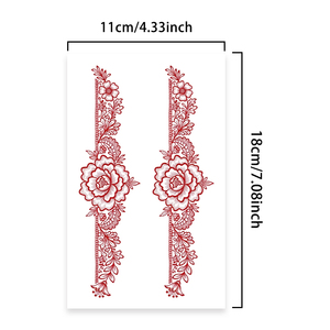 <span class=keywords><strong>Tatuajes</strong></span> Temporales de Henna Coloridos, Pegatinas con Patrones Florales Geométricos, Estilo Étnico, Tatuaje Impermeable Adecuado <span class=keywords><strong>para</strong></span> <span class=keywords><strong>Muñeca</strong></span> y Brazo - Product Image 2