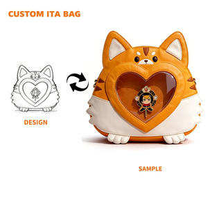 Bolso Bandolera Personalizado con Diseño Único de Corazón y Ventana, Bolso Ita Personalizable, Bolsos de Mano de Lujo para Niñas Jóvenes, Venta al por Mayor - Product Image 1