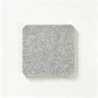 Sous-verres carrés en feutre de fibres chimiques écologiques, modernes, absorbants, anti-chaleur, anti-rayures, à motifs personnalisés colorés, pour camping et cabane