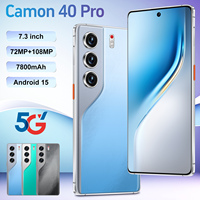 Teléfono Camon 40 Pro 5G 2026, Deca Core, 16GB+1TB, Android 15, Pantalla OLED 90Hz, Batería de 7000mAh, MTK Dimensity, Doble SIM, Cámara de 108MP