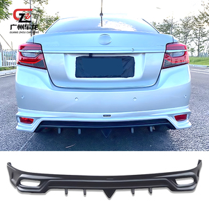 Pour <span class=keywords><strong>Toyota</strong></span> Vios 2017-2019 lèvre avant lèvre arrière jupes latérales ABS plastique voiture pare-chocs voiture Bodykit Auto pièces diffuseur séparateur - Product Image 4
